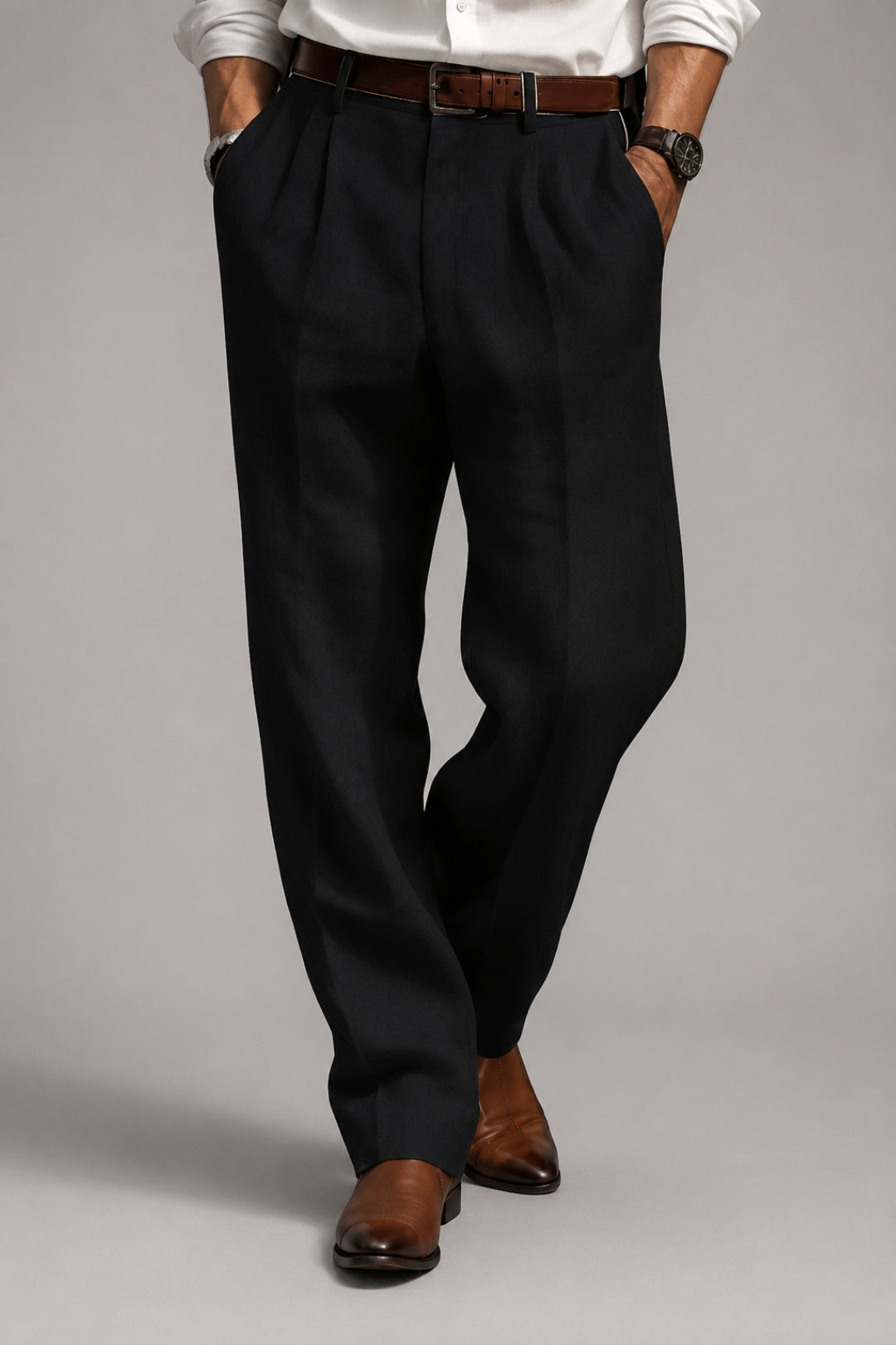 Men's Straight Leg Loose Fit Trousers | Everyday Loungewear